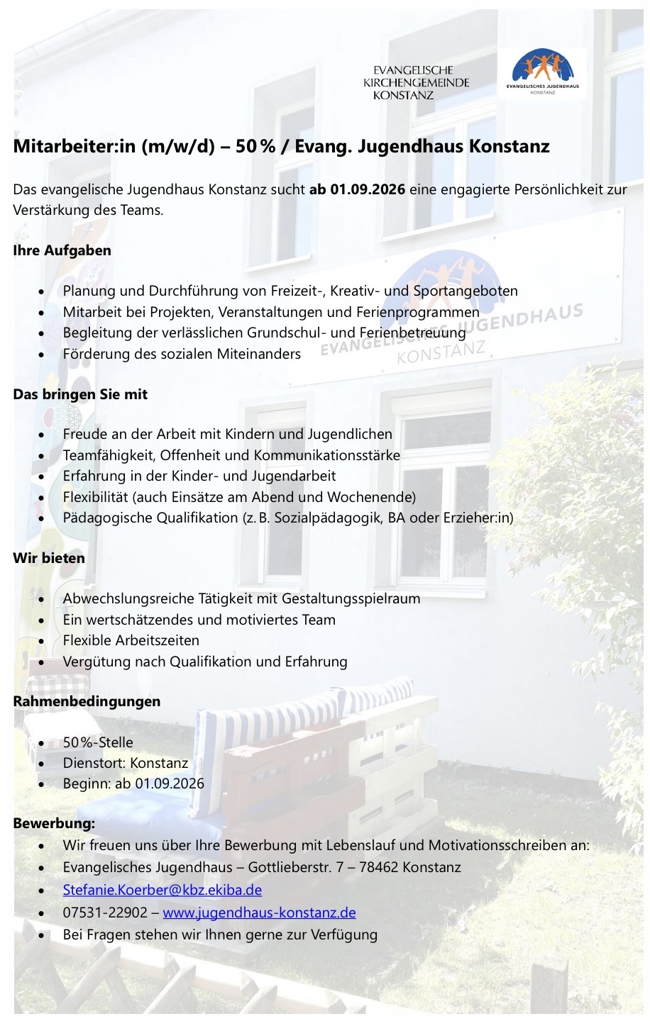 Stellenausschreibung